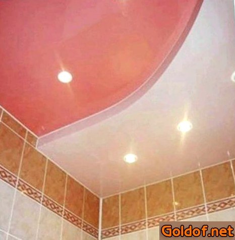 Потолок из гипсокартона в туалете