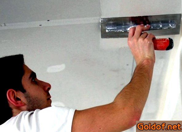 шпаклевка, потолка