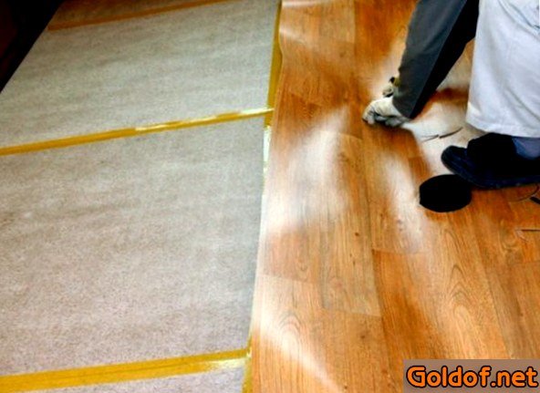 укладка, линолеума, деревянный