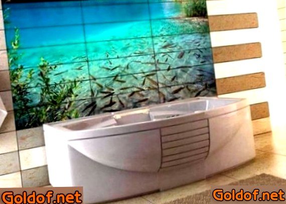 фотоплитка, ванной