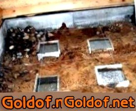 Разметка под опорные столбики под лаги