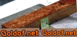 Крепление лаг к опорным столбикам