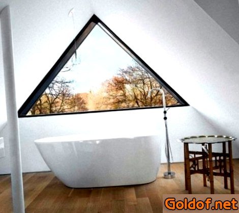 треугольные, окна, фото