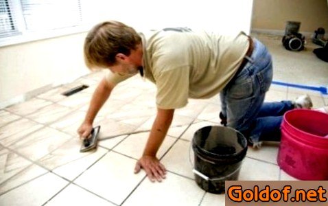укладка, керамогранитной, плитки