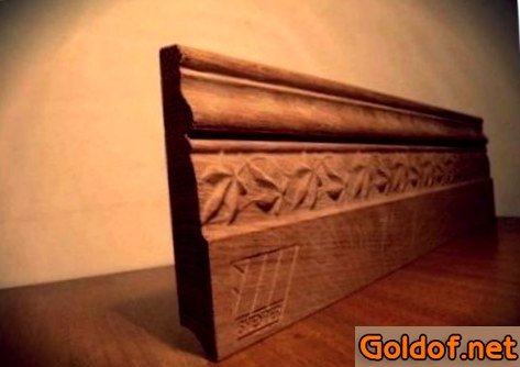 Фигурный плинтус из МДФ