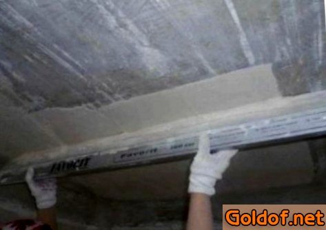 Утепление потолка штукатуркой