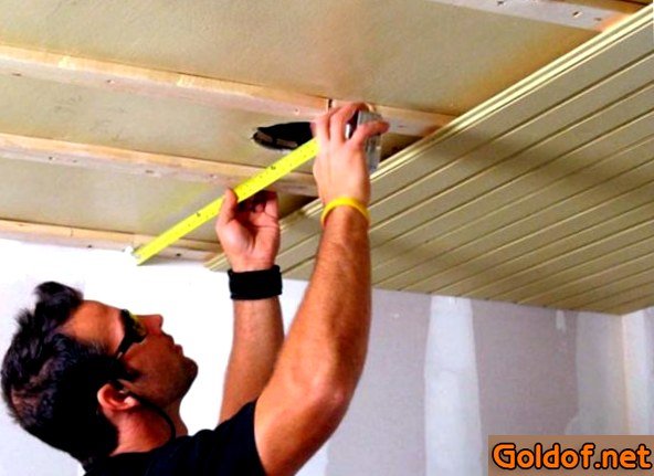 ремонт, потолка