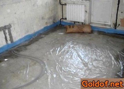 Укладка гидроизоляции