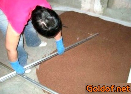 разравнивание керамзита