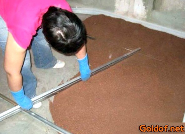 полусухая, стяжка