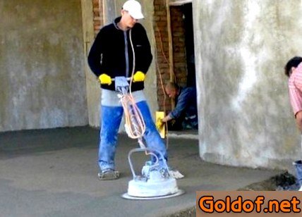 Шлифовка стяжки