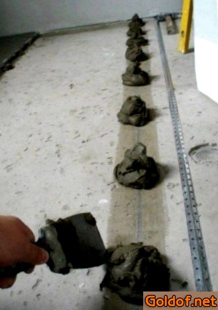 правильно, залить, цементный