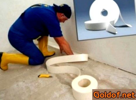 Демпферная лента для бетонного пола