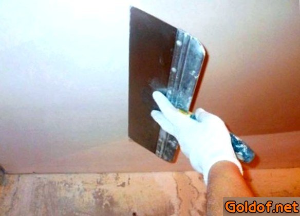 лучшая, шпаклевка, потолка