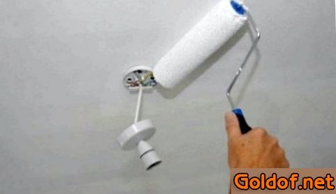 покраска, потолка, водоэмульсионной