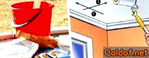 Побелка потолка в туалете