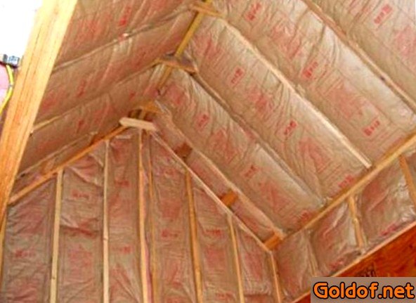 утепление, потолка утепление, потолка