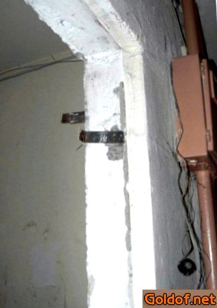 Крепления коробки старой двери