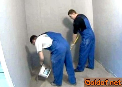 Заделка щелей в бетонном полу ремонтным раствором