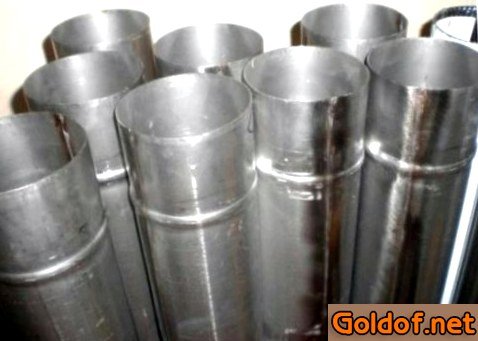 Однослойная труба для бани