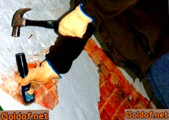 демонтаж, штукатурки