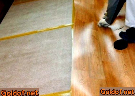 положить, линолеум