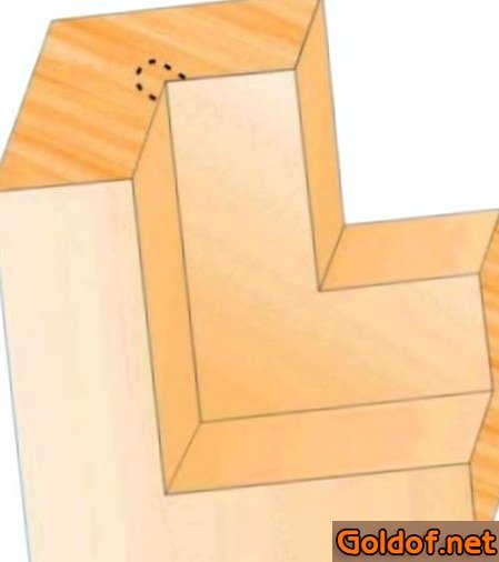 Намечаем место для паза в оконной раме