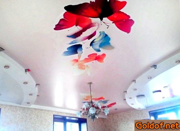 натяжные, потолки, тканевой