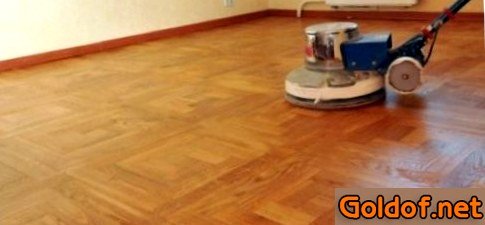 Финишная шлифовка паркета
