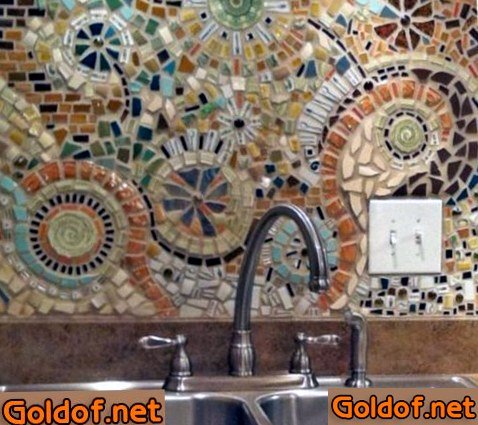 мозаика, битой