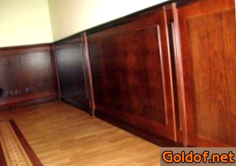 Отделка стеновыми деревянными панелями