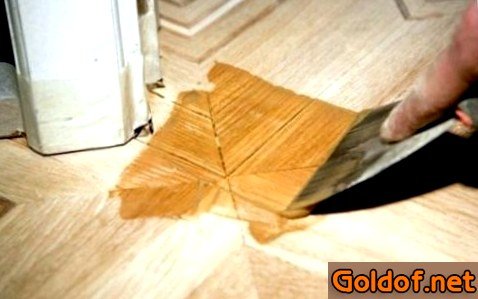 Устранение щелей в паркете