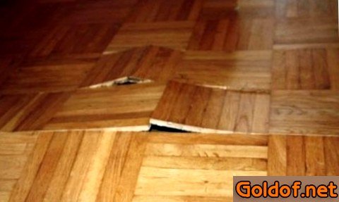 Устранение вздутия паркета