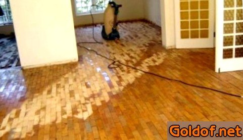 Устранение выбоин в паркете