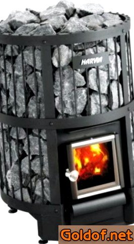 Печь-каменка с повышенной закладкой камней