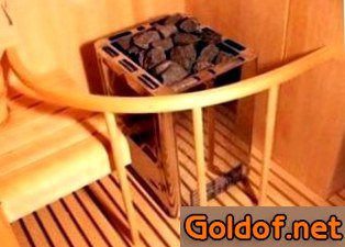 Ограждение печи в сауне