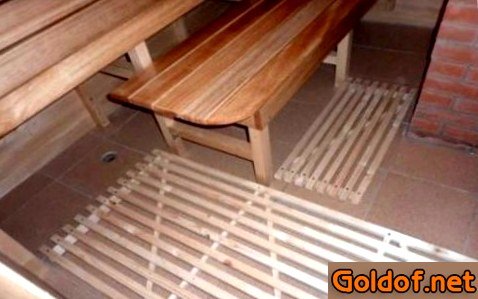 Пол в сауне 