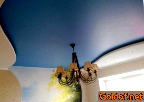 Матовый тканевый потолок