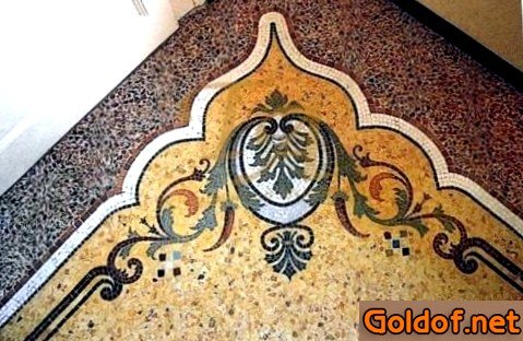 мозаичные, полы