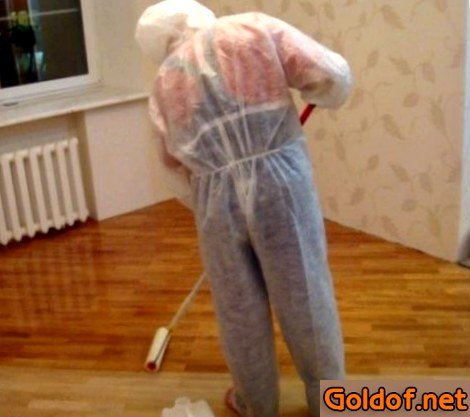 Вскрытие паркета лаком