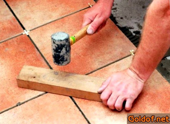 выравнивание, плитки