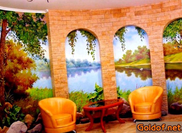 роспись, стен