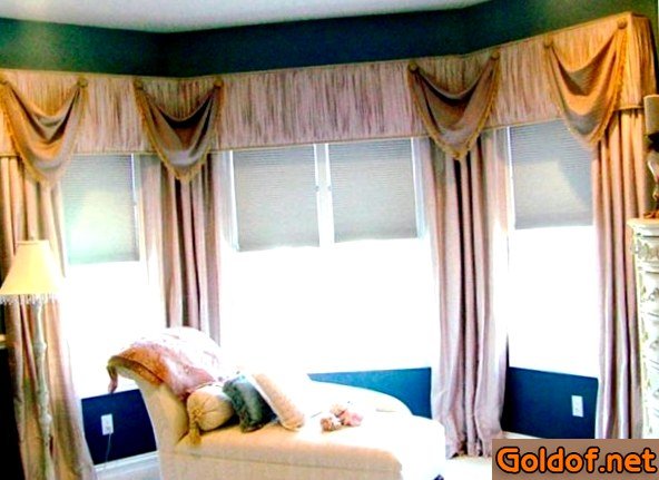 шторы, эркерные