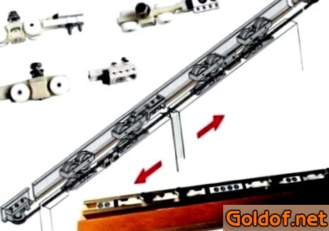 Механизм двухстворчатой раздвижной двери