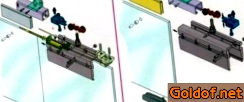 Механизм стеклянных раздвижных дверей