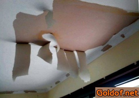 Очистка потолка перед покраской