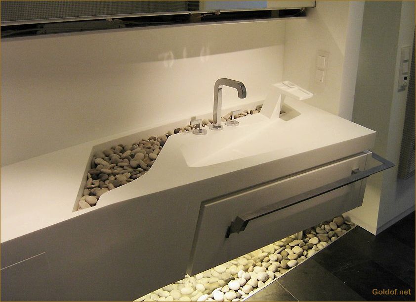 Столешница из искусственного камня: идеальное решение для ванной комнаты